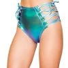 Rave Bae Couture Sea Spectrum Laced Up High Waist Bottoms