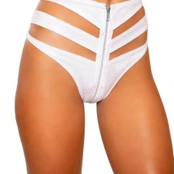 Rave Bae Couture Shimmy Slit-Her High Waist Bottoms