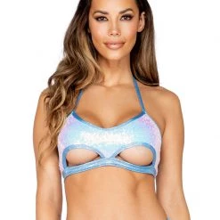 Rave Bae Couture Tops Dazzle Dame Cut Out Top