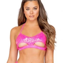 Rave Bae Couture Tops Dazzle Dame Cut Out Top