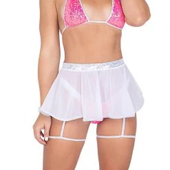 Rave Bae Couture New Arrivals Plur Pixie Mesh Mini Skirt