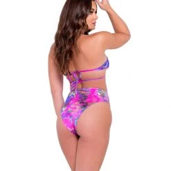 Rave Bae Couture Tie-Dye Tripp Outfit - Purple