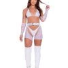 Rave Bae Couture New Arrivals Space Hottie Outfit - White