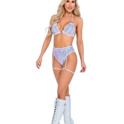 Rave Bae Couture Sparkle Bae Outfit - Lavender