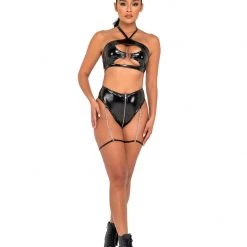 Rave Bae Couture Cyber Kween Outfit - Black New Arrivals