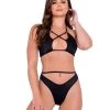 Rave Bae Couture Groovy Gal Outfit - Black