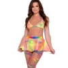 Rave Bae Couture Rainbow Bliss Outfit - Orange