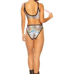 J. Valentine Rave Loveling 2 Piece Set - Silver Cobra Outfits