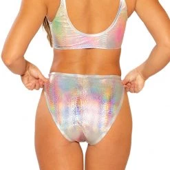 J. Valentine Holo Groove Bottoms - Silver