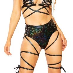 J. Valentine Rebel Raver Lace-Up Bottoms