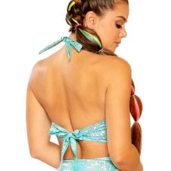 Rave Bae Couture J. Valentine Kandi Kiss Keyhole Halter Top - Mint New Arrivals