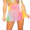 J. Valentine Bass Fairy Mesh Skater Skirt - Rainbow New Arrivals