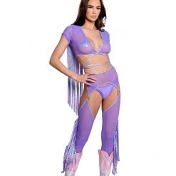 J. Valentine Karma Cowgirl Outfit - Lavender