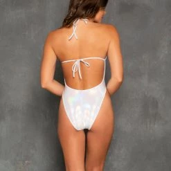 New Arrivals J. Valentine Celestial Spectrum Holo Bodysuit - White