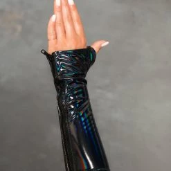 J. Valentine Futuristic Lover PVC Zip-Up Gloves