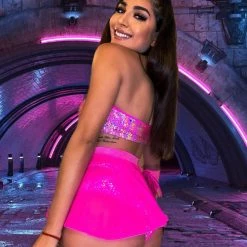 Rave Bae Couture Cyber Diva Outfit - Hot Pink New Arrivals