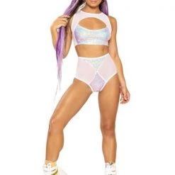 Rave Bae Couture J. Valentine Lilac It Sequin Mesh Bottoms
