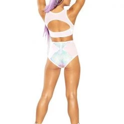 J. Valentine Lilac It Sequin Keyhole Top