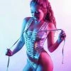 Rave Bae Couture Bodysuits J. Valentine Lace Me Up Holographic Bodysuit