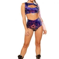 J. Valentine Shogun Princess Cut Out Top Tops