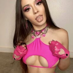 Rave Bae Couture Rave Cutie Outfit - Hot Pink
