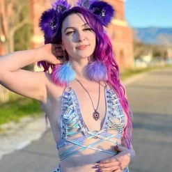 Rave Bae Couture Outfits J. Valentine Rebel Raver Outfit - Lavender