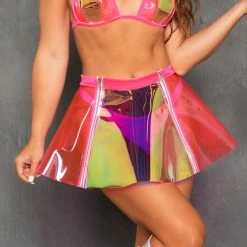 J. Valentine Futuristic Lover Vinyl Skirt