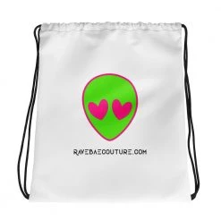 Rave Bae Couture Accessories RBC Drawstring Bag - White