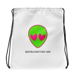 Rave Bae Couture Accessories RBC Drawstring Bag - White
